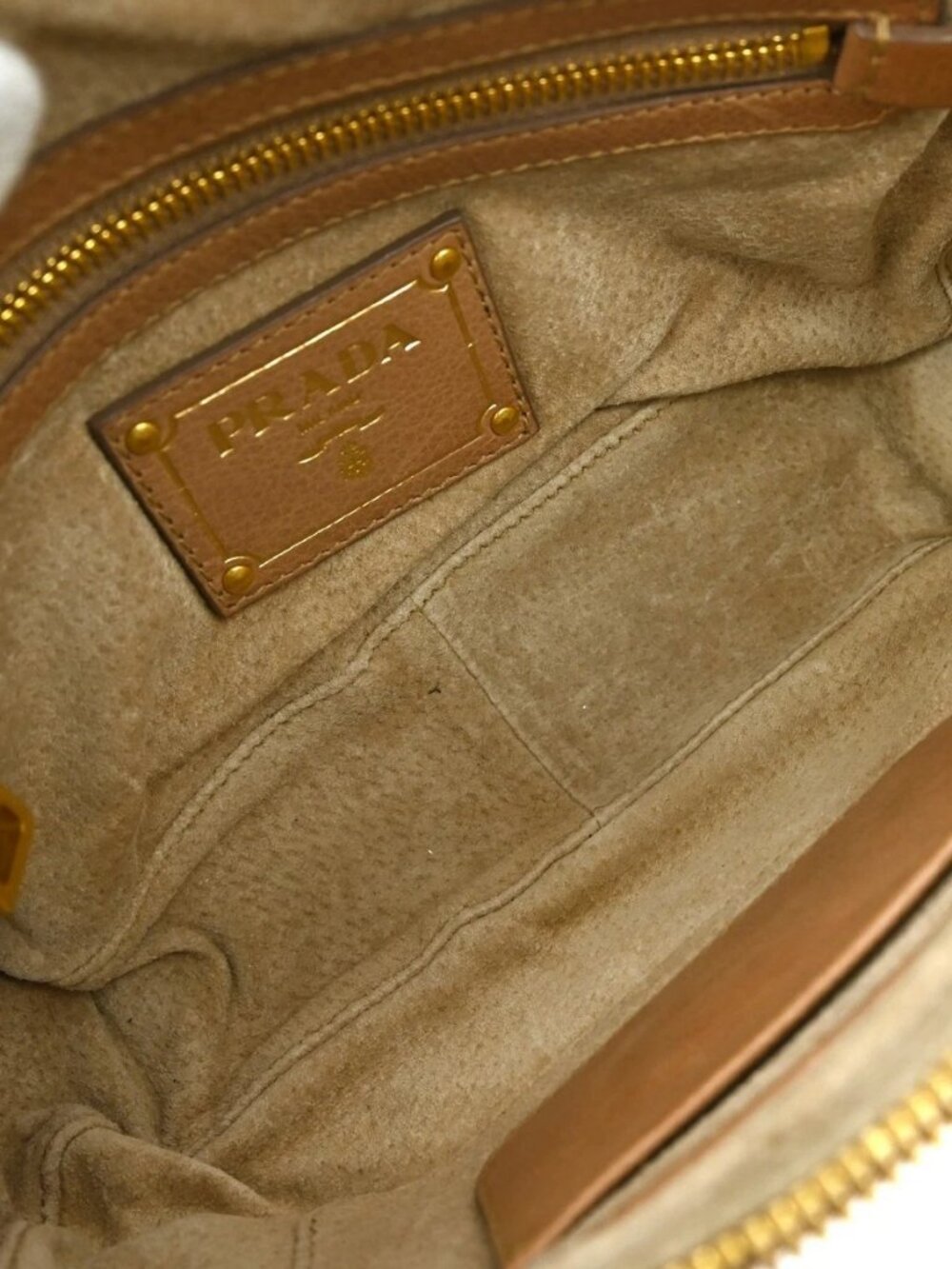 Deal PRADA BROWN SHOULDER BAG 7N NQ02158 - Picture 7 of 13